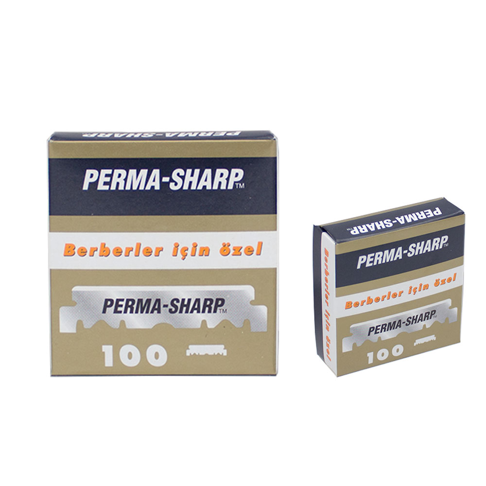 Perma Sharp professionelle Rasierklingen Berber Barber Gillette 100er