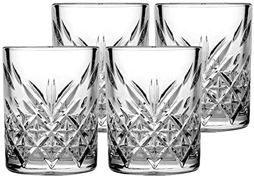  Pasabahce 52780 Shot Glas Stamper Timeless im Kristall-Design, 4 Stück