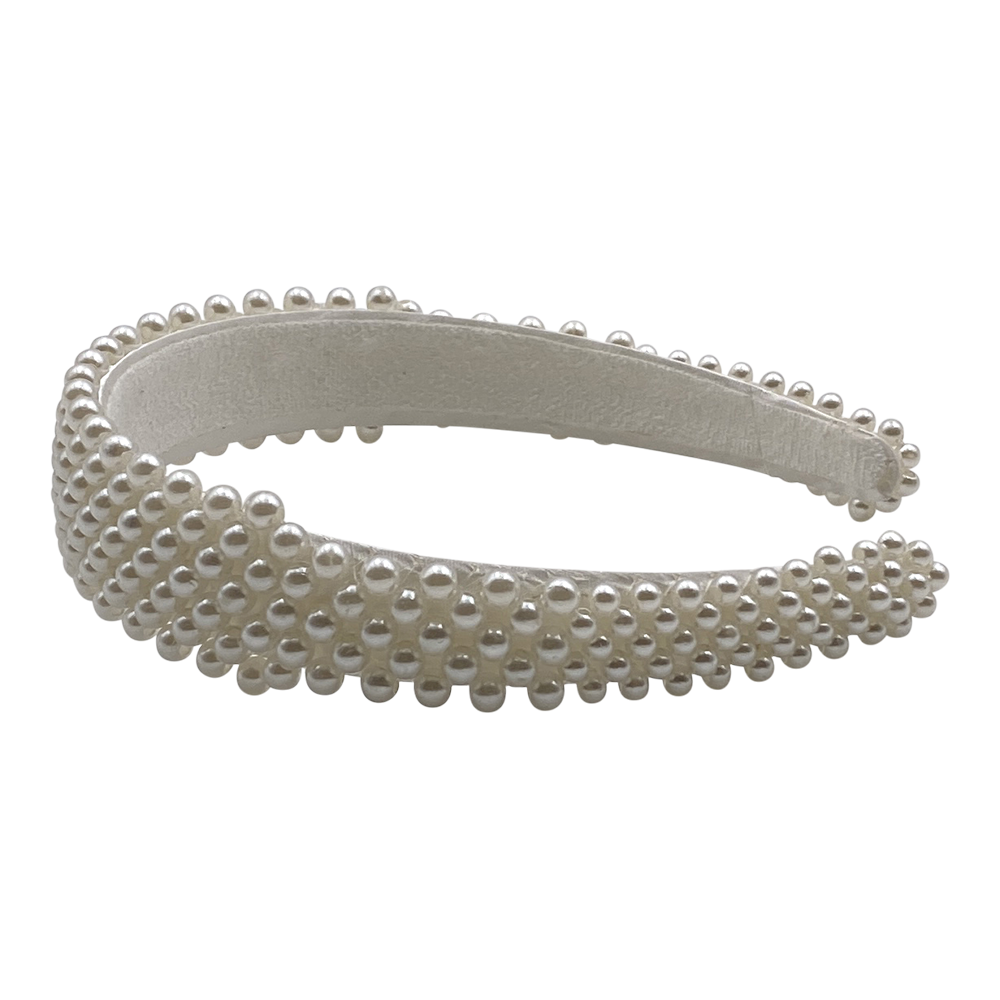 Haarreifen mit Perlen