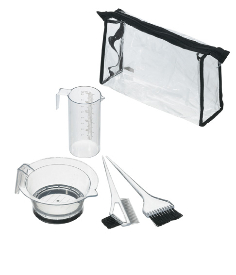 Färbe-Zubehör-Set 5-tlg transp.