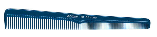 Haarschneidekamm, mittelschräge   Schrägung 406 Blue Profi Line
